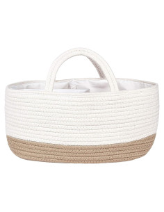 Cesta de Pañales Mila Millie Algodón Grande 39.37x25.4 cm