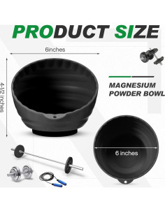 Contenedor de Tiza Magnético SiliFine para Gimnasio 12.7cm 2