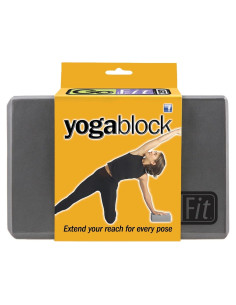 Bloque de Yoga Premium Go Fit 10x15x23 cm Gris