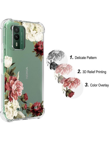 Funda TPU Floral para Nokia XR21 5G - Protección Premium