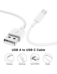 Cable Carplay USB A a C Kitminun 0.91m 2Pack Carga Rápida 2