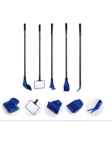 Juego de Limpieza 5 en 1 para Acuarios SIHIMESOLFVE