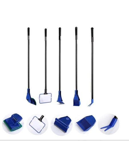 Juego de Limpieza 5 en 1 para Acuarios SIHIMESOLFVE