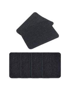 Parches Termoadhesivos AKOAK 6 Piezas 12.5x9.5 cm Negro