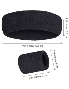 Conjunto de Bandas para Sudor Bememo 6 Pcs Neón - 2 Cintas y 4 Muñequera 2