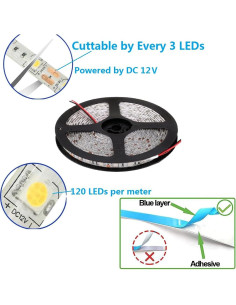Luces de tira LED 600 LEDs JENNTEN 5m amarillo cálido 2