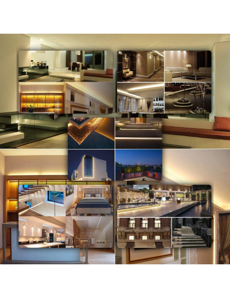 Luces de tira LED 600 LEDs JENNTEN 5m amarillo cálido