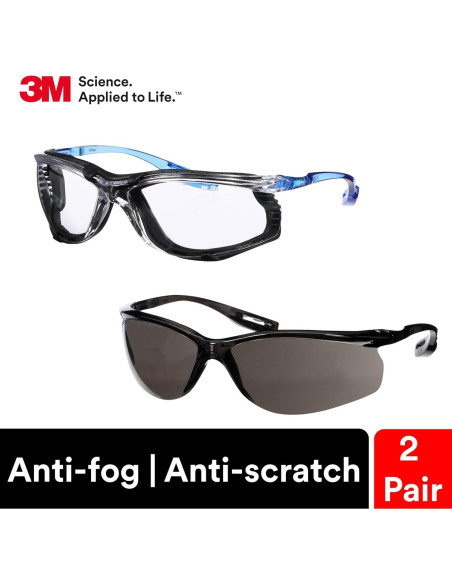 Gafas de Seguridad 3M Virtua CCS y Sport CCS, Anti-Niebla Gafas de Seguridad 3M Virtua CCS y Sport CCS, Anti-Niebla