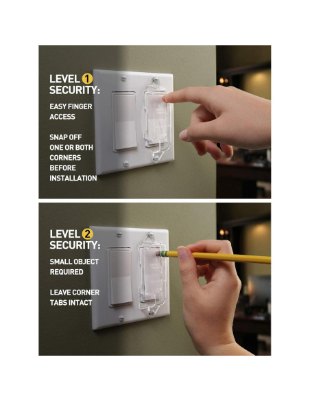 Protectores de Interruptores Transparentes Switch Shield - Paquete de 6