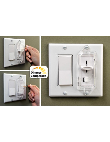 Protectores de Interruptores Transparentes Switch Shield - Paquete de 6