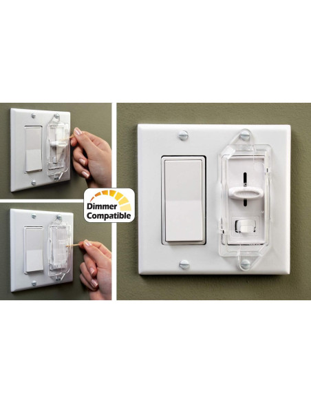 Protectores de Interruptores Transparentes Switch Shield - Paquete de 6