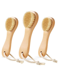 3 Cepillos Quitamanchas de Madera ZJoey con Cerda de Jabalí