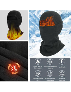 Gorro de Forro Polar Cálido LLmoway Unisex Ajustable 2