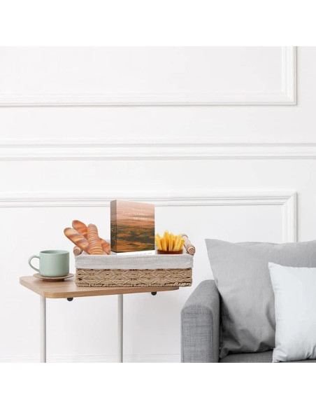 Cesta de Almacenamiento Redonda DUOER Beige Juego de 2