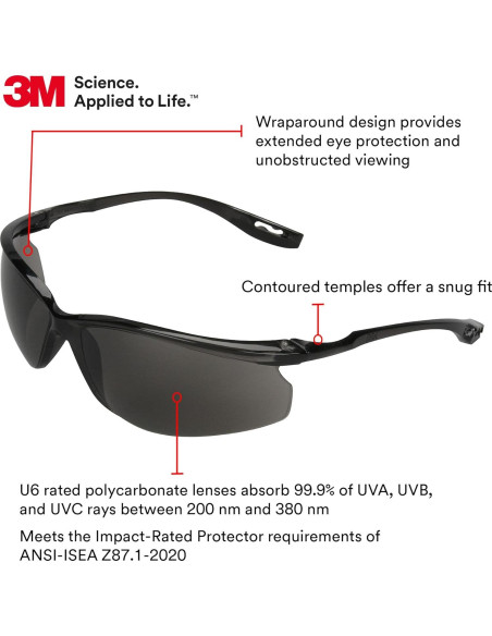 Gafas de Seguridad 3M Virtua CCS y Sport CCS, Anti-Niebla Gafas de Seguridad 3M Virtua CCS y Sport CCS, Anti-Niebla