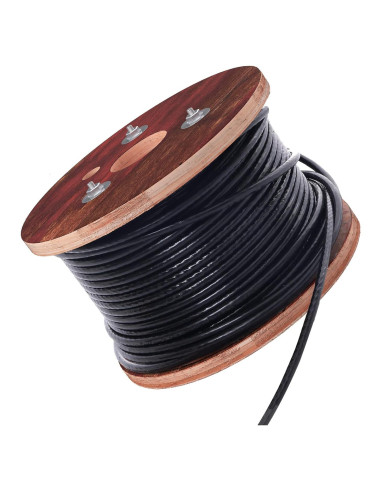 Cable de Alambre Recubierto Houseables 76.2m Negro 7x7
