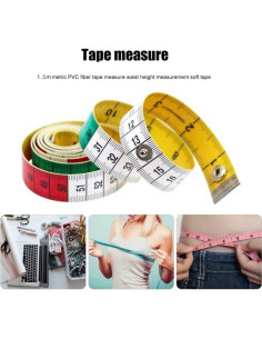 Cinta Métrica de Tela Suave TIANHAIDA 152.4 cm Doble Cara 2