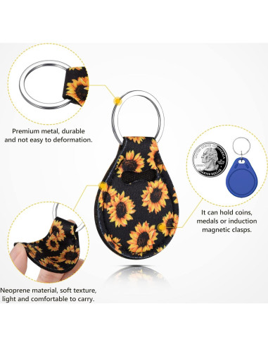 10 Llavero Monedero Neopreno Colorido para Mujeres