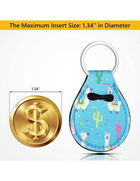 10 Llavero Monedero Neopreno Colorido para Mujeres