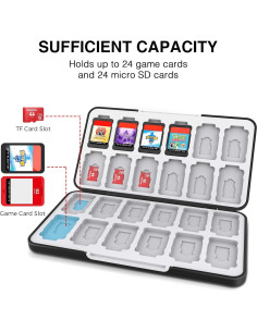 Estuche para Tarjetas de Juego HEIYING Negro para Switch 2 y Lite 2