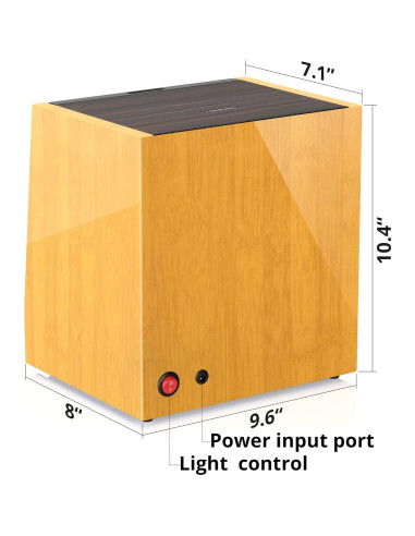 Winder de Reloj Automático JINS&VICO 4 Relojes Bambú LED