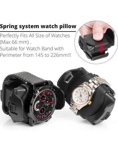 Winder de Reloj Automático JINS&VICO 4 Relojes Bambú LED