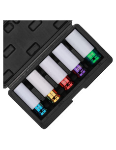 Juego de Enchufes de Impacto MIXPOWER 5 Piezas 1/2" CR-MO