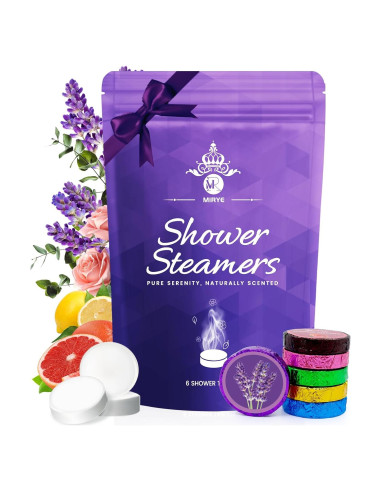 Bombas de Ducha Aromaterapia MR MIRYE - 6 Paquetes Naturales