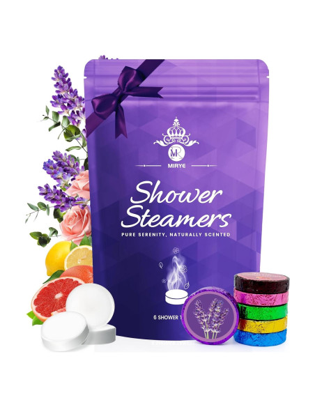 Bombas de Ducha Aromaterapia MR MIRYE - 6 Paquetes Naturales