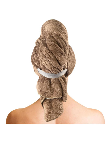 Toalla de Microfibra XXL BreodyEco para Cabello - 130x61cm Suave y Absorbente