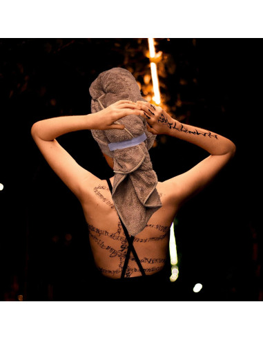 Toalla de Microfibra XXL BreodyEco para Cabello - 130x61cm Suave y Absorbente