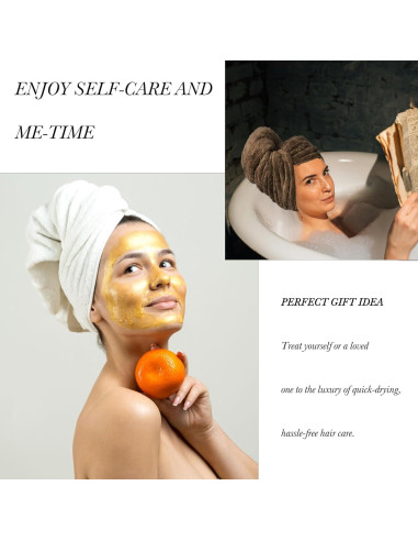 Toalla de Microfibra XXL BreodyEco para Cabello - 130x61cm Suave y Absorbente