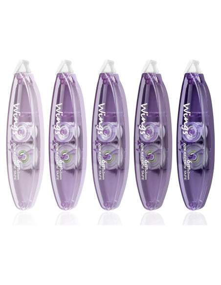 Bolígrafos Correctores Temiary 5 Pcs Cinta Blanca 0.5mm