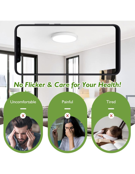 Luz de Techo LED Brightever 15W Regulable 1200Lm 18cm (Juego de 2)