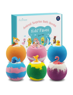 Bombas de Baño Aofmee para Niños con Juguete - 6 Unidades