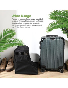 Bolsa de Almacenamiento para Botas de Vaquero Clysee Negra 40x32x24cm 2