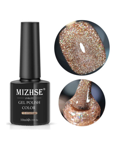 Esmalte de Uñas de Gel MIZHSE Dorado Brillante 40g