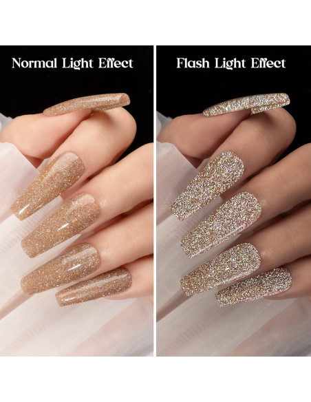 Esmalte de Uñas de Gel MIZHSE Dorado Brillante 40g Esmalte de Uñas de Gel MIZHSE Dorado Brillante 40g