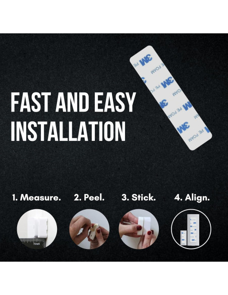 Adhesivos de Montaje Doble Cara 3M para Sensores EUFY - Paquete de 10
