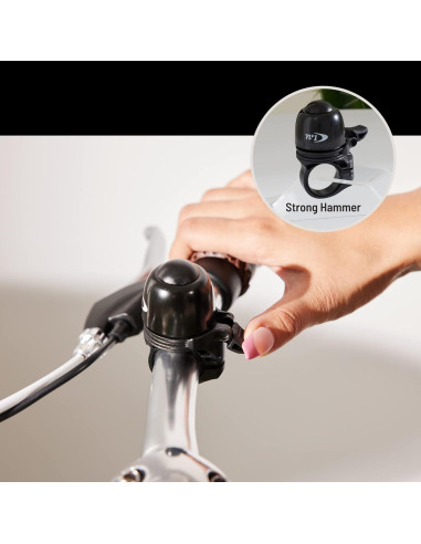 Timbre de Bicicleta N+1 de Bronce Clásico 360 Negro