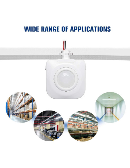 Interruptor de Sensor de Movimiento ECOELER YM2501A 360 PIR