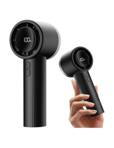 Ventilador Portátil SWEETFULL Recargable 6 Velocidades Negro