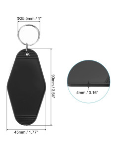 Llavero Vintage PATIKIL en Blanco Personalizable 10 Unidades 2