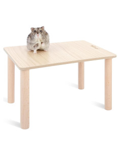 Plataforma de Madera Niteangel para Hamsters y Roedores 25.9x17.8 cm