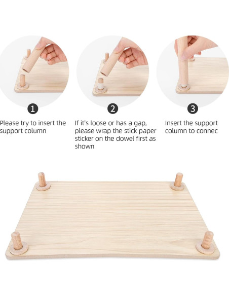 Plataforma de Madera Niteangel para Hamsters y Roedores 25.9x17.8 cm