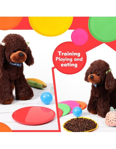 Disco Volador Chivao 15 Piezas Silicona Flotante para Perros