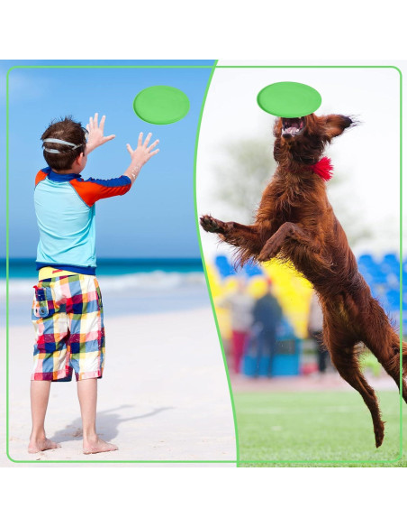 Disco Volador Chivao 15 Piezas Silicona Flotante para Perros