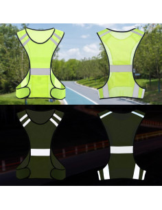 Chaleco Reflectante TCCFCCT Amarillo 2 Piezas para Correr 2