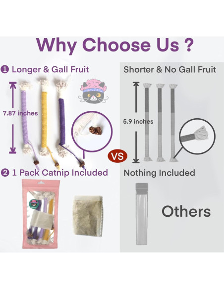 Juguetes Interactivos para Gatos Fokauiwo - Paquete de 3 con Catnip