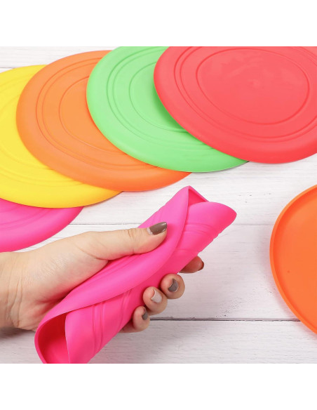 Disco Volador Chivao 15 Piezas Silicona Flotante para Perros